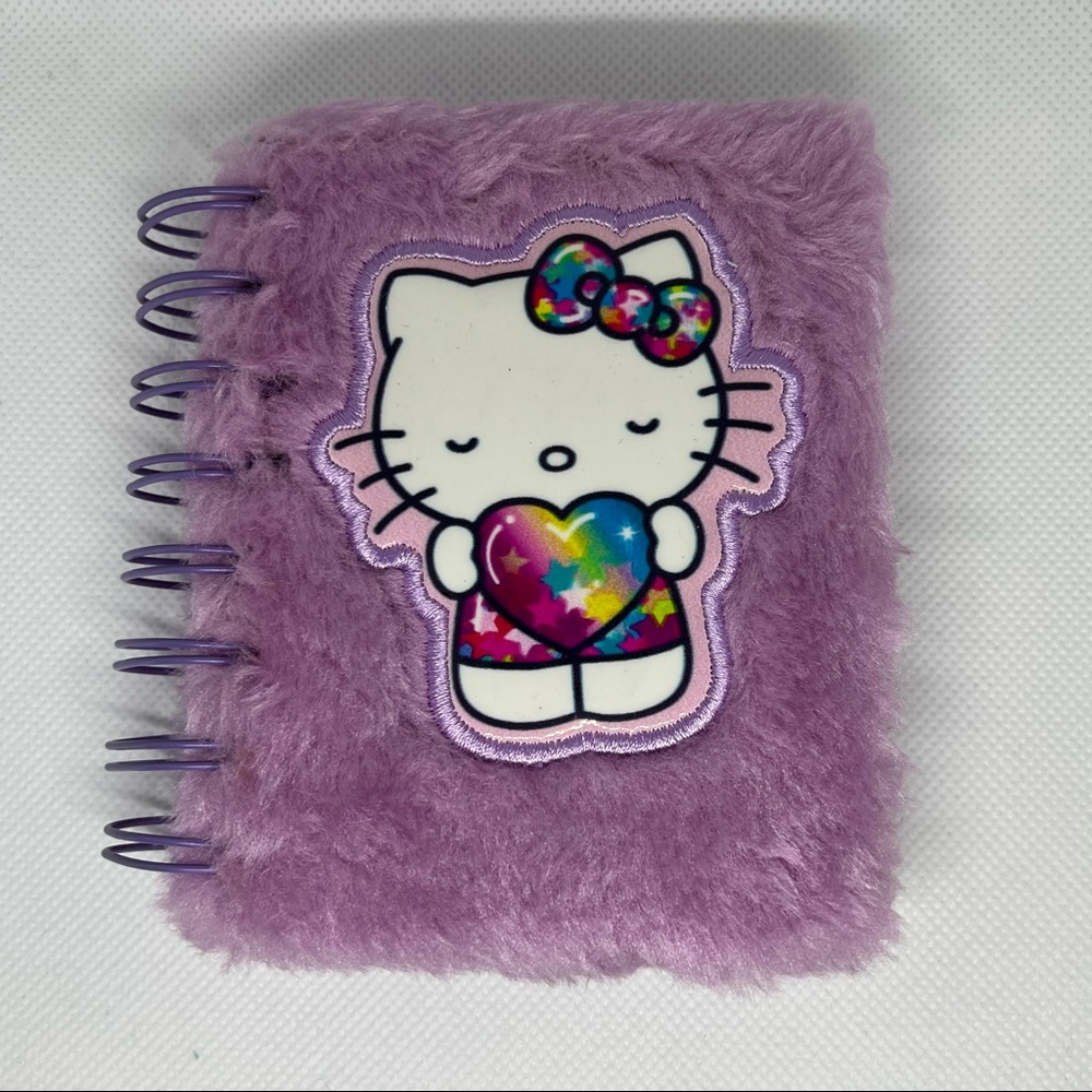 NWT Sanrio Hello Kitty Mini Fuzzy Journal